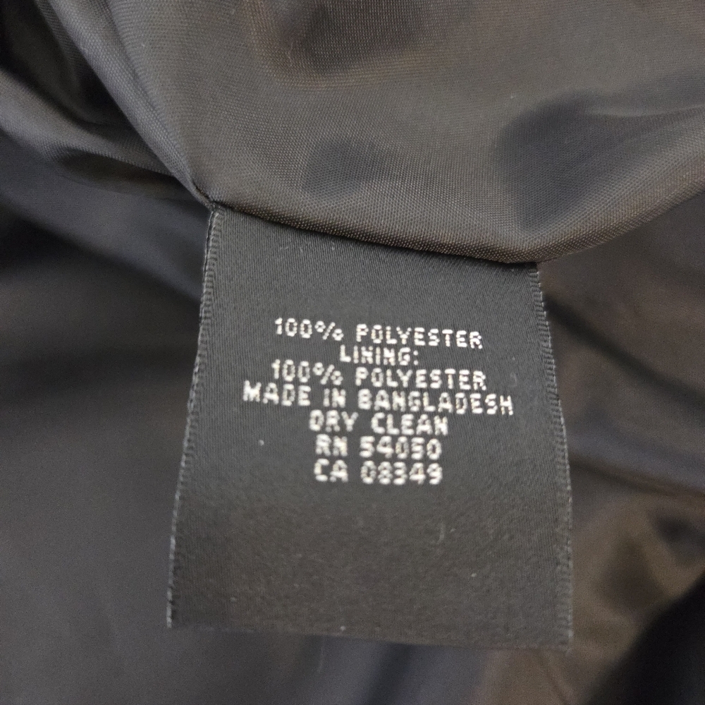 Kasper Women's Black High Neck Collarless Blazer Jacket Cuffable Sleeve Size 16W - Picture 6 of 9